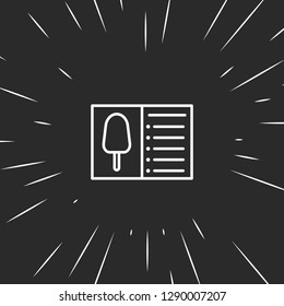 Outline food menu icon illustration isolated vector sign symbol