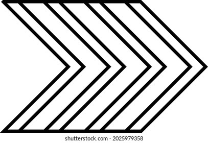  The outline of four arrow heads into one, can be used for anyone, anytime, anywhere, any industry, any field, and any media. 
