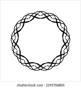 Outline frame isolated. Sketch border. Vector stock illustration. EPS 10