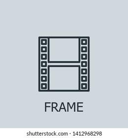 Outline frame vector icon. Frame illustration for web, mobile apps, design. Frame vector symbol.
