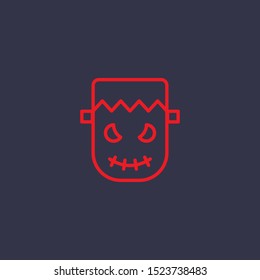 Outline frankenstein icon.frankenstein vector illustration. Symbol for web and mobile