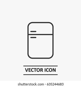 Outline fridge  icon illustration vector symbol
