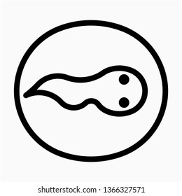 Outline frogspawn vector icon