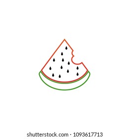 Outline fruit logo icon template