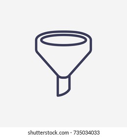 Outline funnel  icon illustration vector symbol