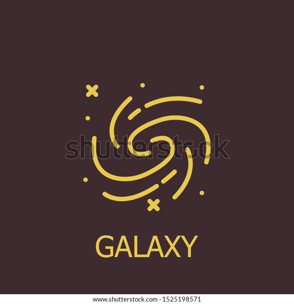 Outline galaxy vector icon.
Galaxy illustration for web, mobile apps, design. Galaxy vector
symbol.