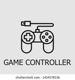 Outline game controller vector icon. Game controller illustration for web, mobile apps, design. Game controller vector symbol.