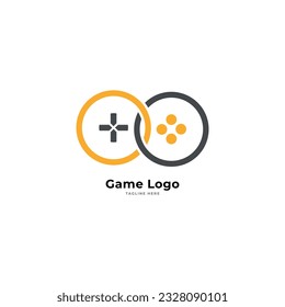 outline game logo vector template.