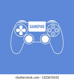 Outline gamepad. Gamepad illustration for web, mobile apps, design. Vector illustration.
