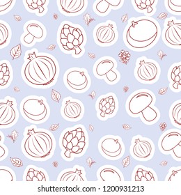 outline garden stuff background abstract