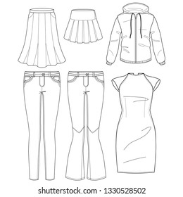 outline garment template