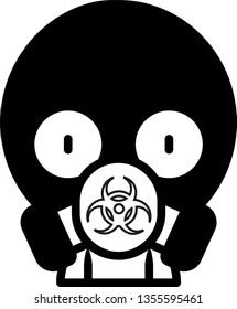 Outline gas mask vector icon. Gas mask illustration for web, mobile apps, design. Gas mask vector symbol.