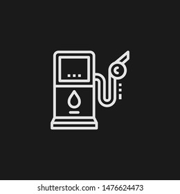 Outline gas pump vector icon. Gas pump illustration for web, mobile apps, design. Gas pump vector symbol.
