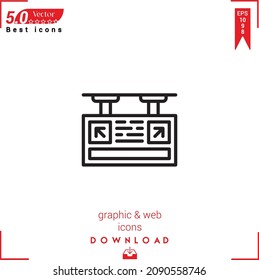 Outline gates Icon. gates icon vector isolated on white background. Graphic design, material-design, Best sellers icons, mobile application, UI UX design, EPS 10 format vector