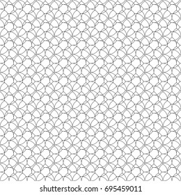 Outline geometric abstract background. Seamless pattern with repeated stylized line squares. Endless swatch. Vector.