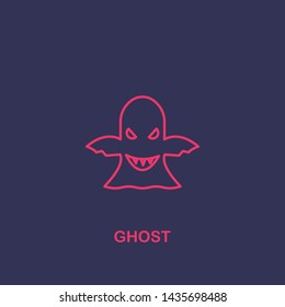 Outline ghost icon.ghost vector illustration. Symbol for web and mobile