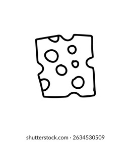 Outline global globe, giftbox, icecream, cheese icon element
