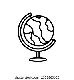 Outline Globe design for web or mobile app
