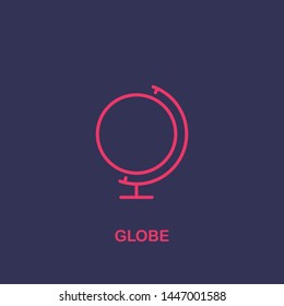 Outline globe icon.globe vector illustration. Symbol for web and mobile