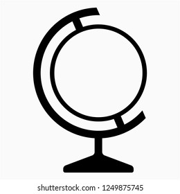 Outline globe vector icon
