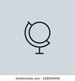 Outline globe vector icon. Globe illustration for web, mobile apps, design. Globe vector symbol.