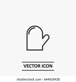Outline glove  icon illustration vector symbol