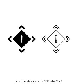 Outline and glyph style vector icon for web and mobile.