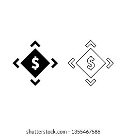 Outline and glyph style vector icon for web and mobile.