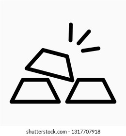 Outline gold vector icon