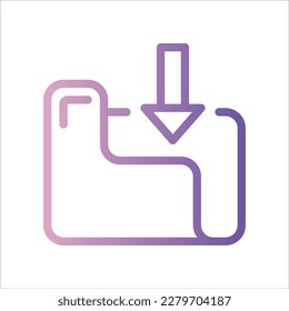 OutLine Gradient Icon Logo-Illustration Vektor Isolate, Netzwerk- und Technologie-Symbol - Set.Geeignet für Webdesign,Logo,App 
