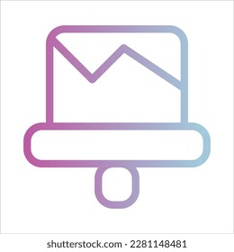 OutLine Gradient Icon Logo Ilustration Vektor Isolate, Networking and Technology Icon - Set.Suitable for web Design,Logo,App