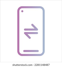 OutLine Gradient Icon Logo-Illustration Vektor Isolate, Netzwerk- und Technologie-Symbol - Set.Geeignet für Webdesign,Logo,App