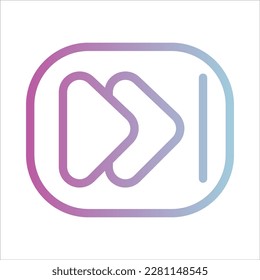 Ilustración del logotipo del degradado de OutLine Ilustración Vektor Isolate, Icono de red y tecnología - Set.Adecuado para diseño web, logotipo,aplicación