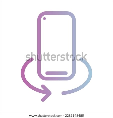 OutLine Gradient Icon Logo Ilustration Vektor Isolate, Networking and Technology Icon - Set.Suitable for web Design,Logo,App