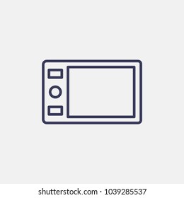 Outline graphics tablet icon icon illustration vector symbol