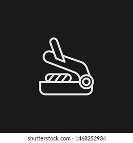 Outline grill vector icon. Grill illustration for web, mobile apps, design. Grill vector symbol.