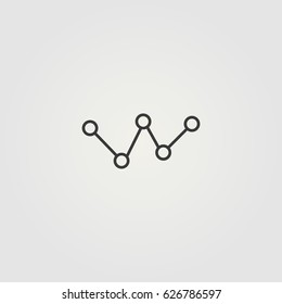 Outline growth  icon illustration vector symbol