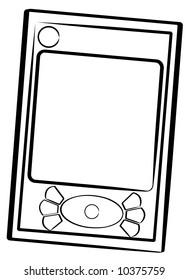 outline of hand held organizer or pda - vector