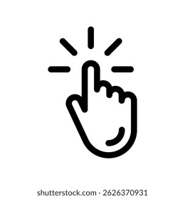 Handaanwijzer omlijnen Aanraken of indrukken met visuele feedback