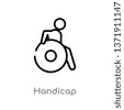 handicap logo editable stroke