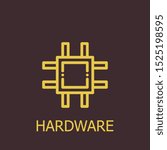 Outline hardware vector icon. Hardware illustration for web, mobile apps, design. Hardware vector symbol.