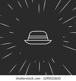 Outline hat icon illustration isolated vector sign symbol