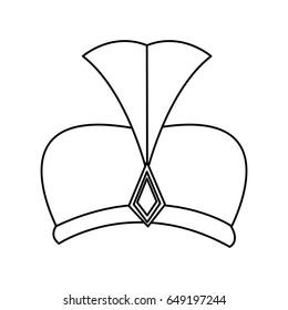 outline hat wear wise kign of manger