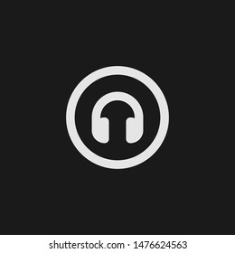 Outline headphones vector icon. Headphones illustration for web, mobile apps, design. Headphones vector symbol.