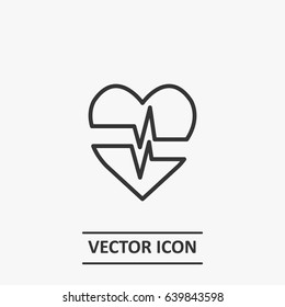 Outline  heart   icon illustration vector symbol