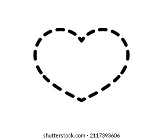 Outline heart icon isolated on white background. Line love symbol for website design, mobile application, logo, ui. Editable stroke. Vector illustration. Eps10.