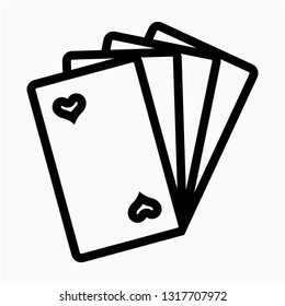 Outline heart vector icon