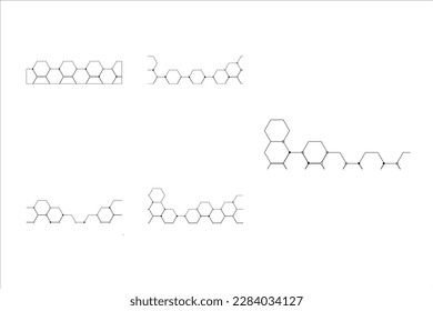 Outline-Hexagon-Footer-Design-Vektorgrafik