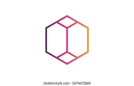 Outline Hexagon Logo
