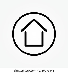 outline home icon vector illustration